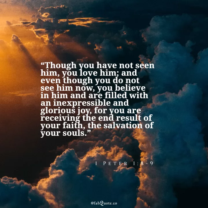 1 Peter 1:8-9