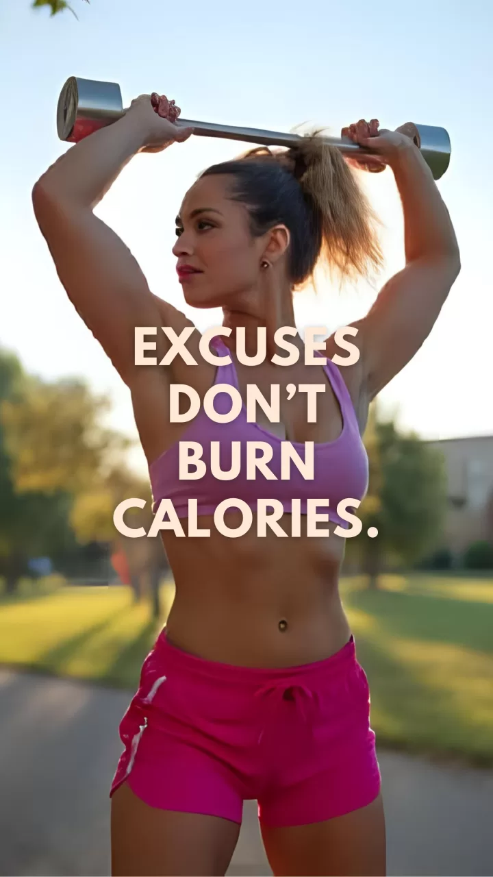 Excuses don't burn calories