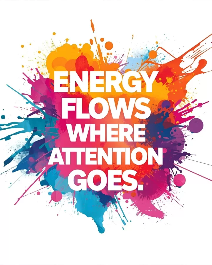 Energy flows where attention goes