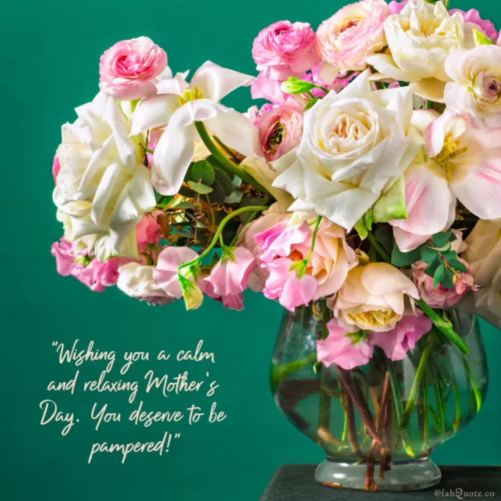 "You deserve to be pampered"