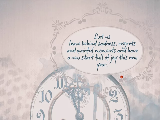 "A new start full of joy this new year"