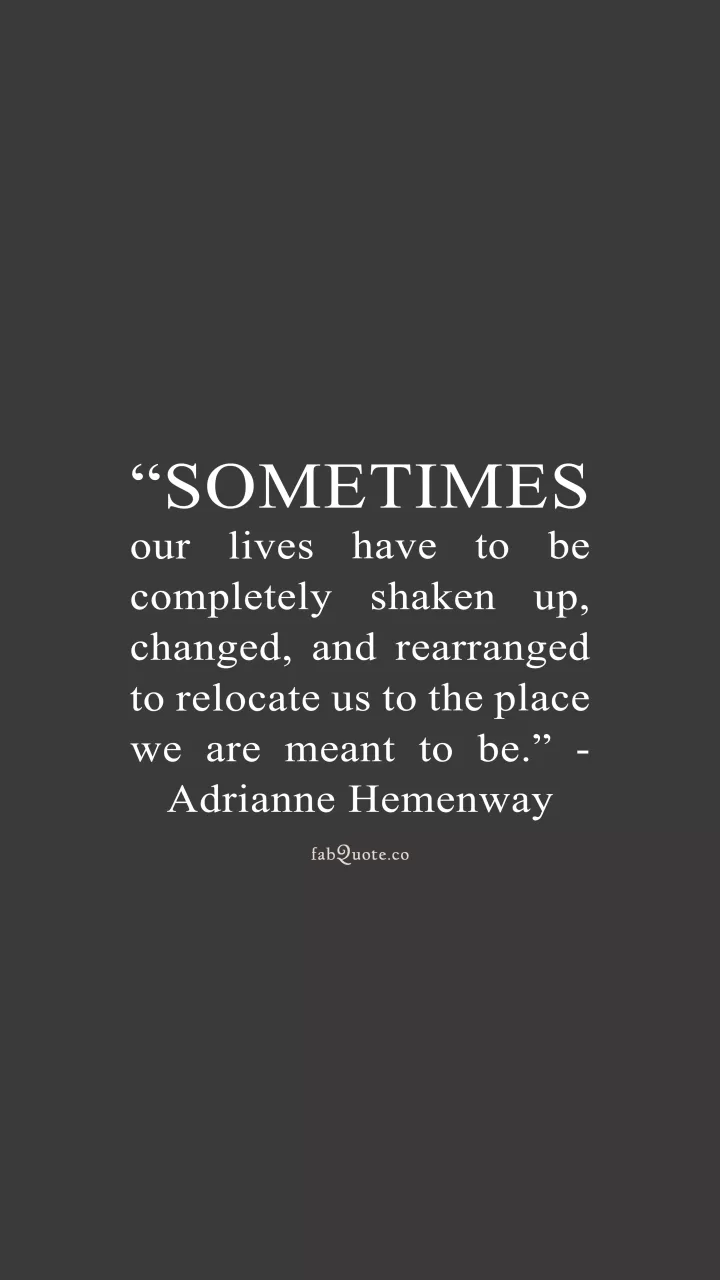 Adrianne Hemenway "Our lives"