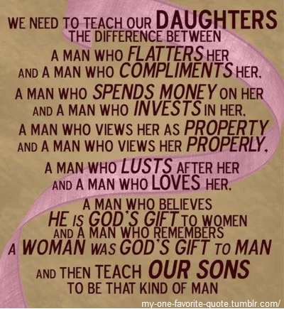 Advice for daughters and sons