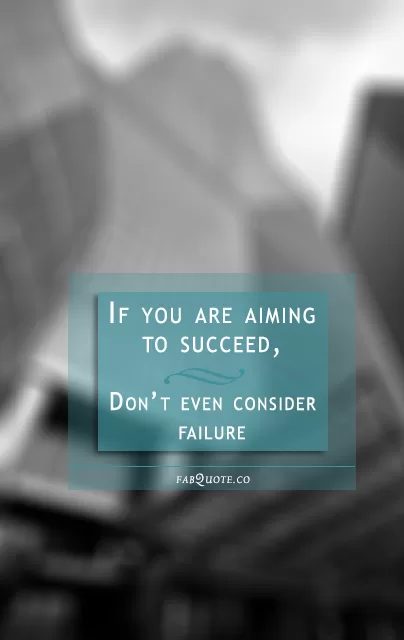 Aim to succeed
