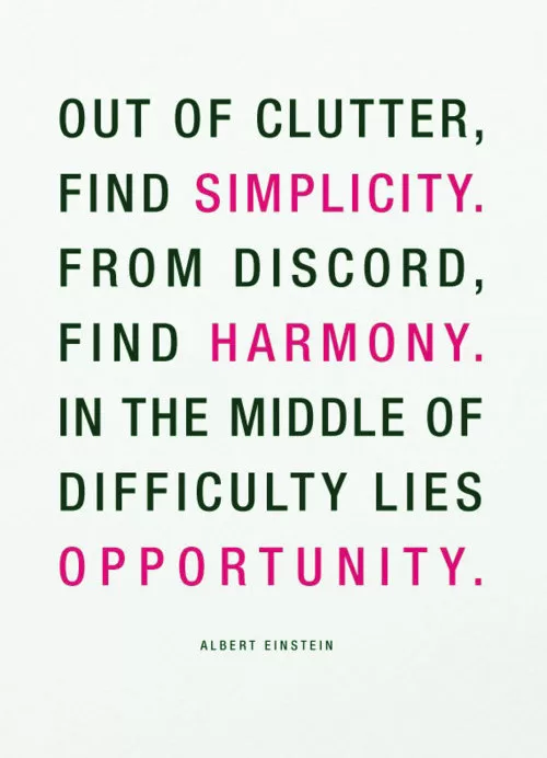 Albert Einstein "Opportunity"