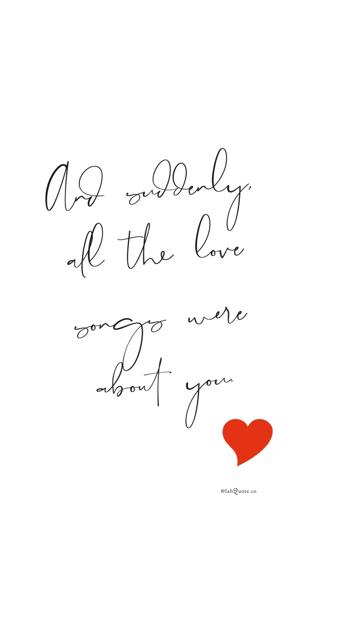 "All the love songs"