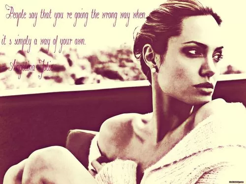 Angelina Jolie - "A way of your own"