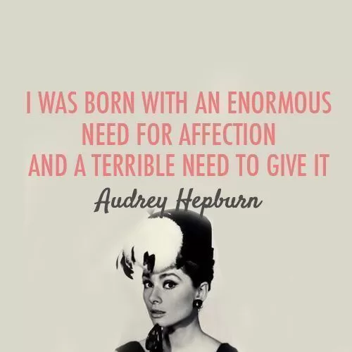 Audrey Hepburn "Affection"
