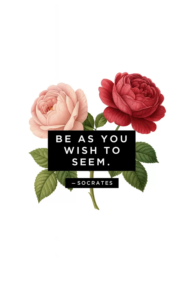 Be as you wish to seem.