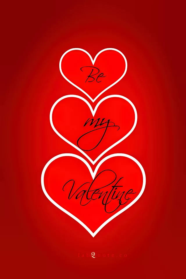 "Be my Valentine"
