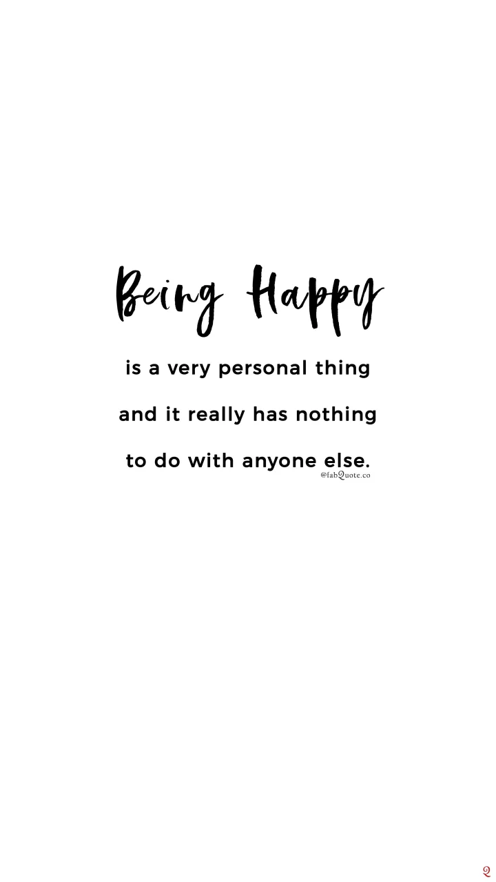 "Being Happy"
