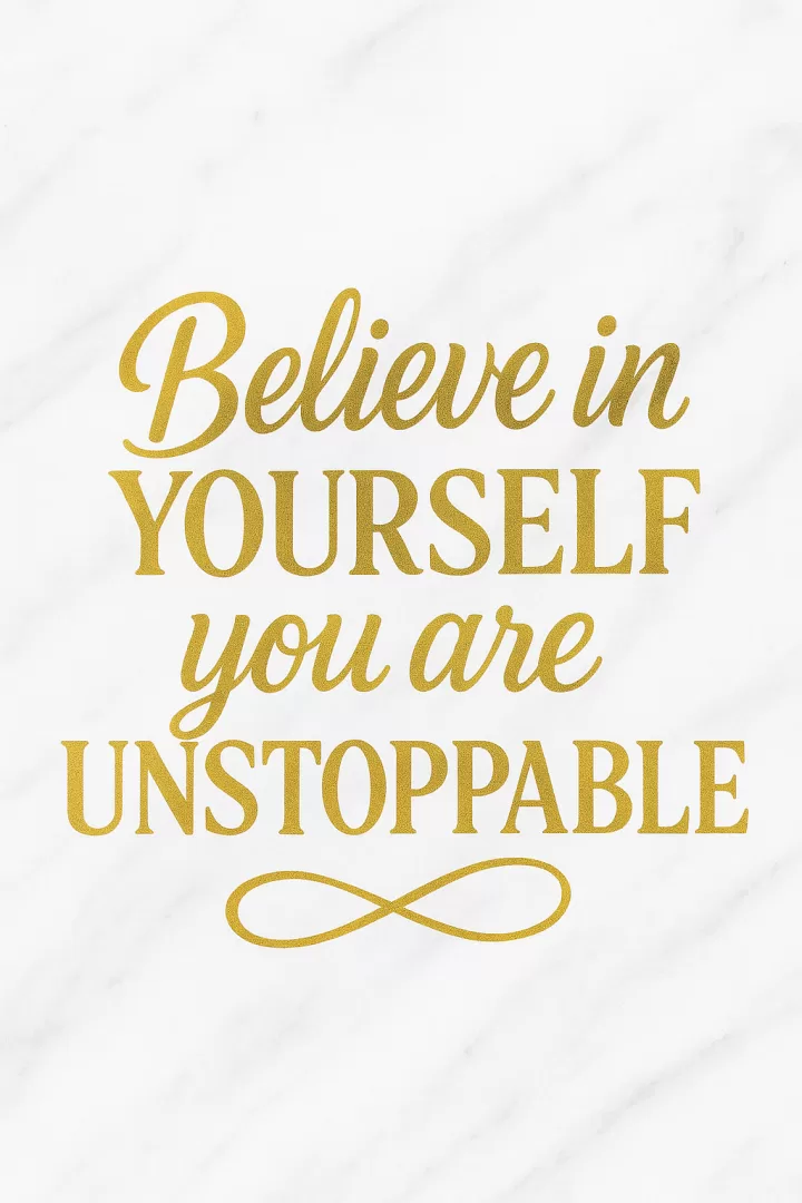 Believe in yourself