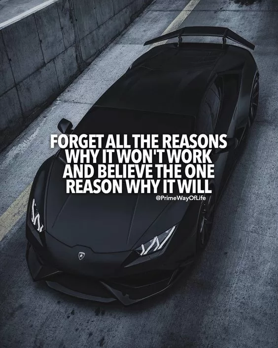 "Believe that it will work"