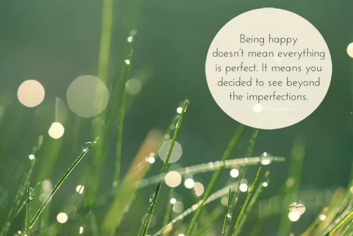 Beyond the imperfections