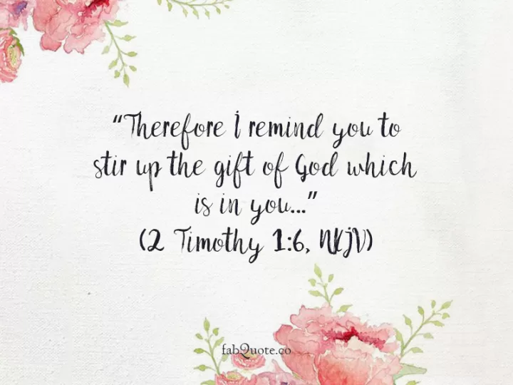 Bible Verse - "The gift of God"
