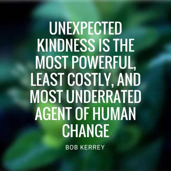 Bob Kerrey "Unexpected kindness"