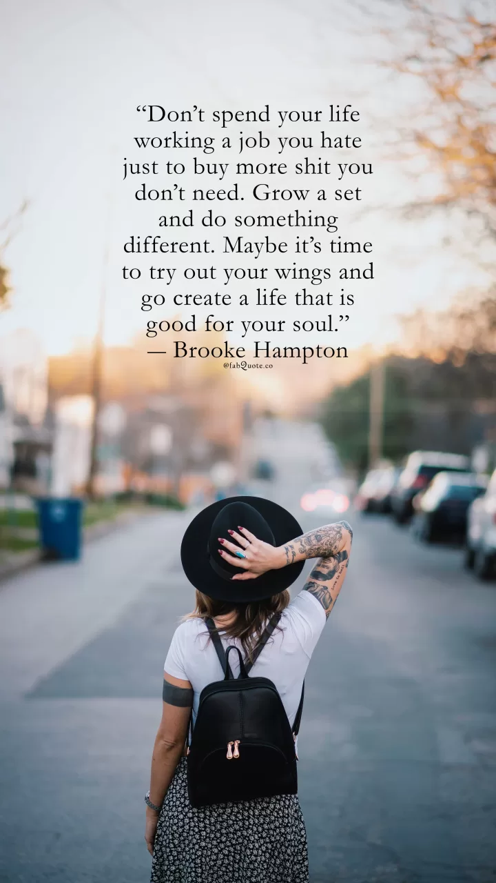 Brooke Hampton "Create a life that is good for your soul"