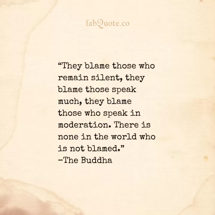 Buddha "Blame"
