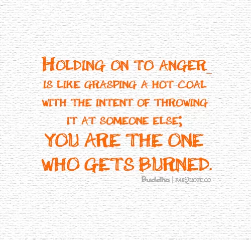Buddha - Holding on to anger