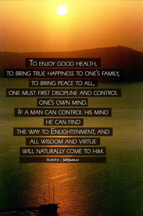 Buddha - To enjoy good health and happiness