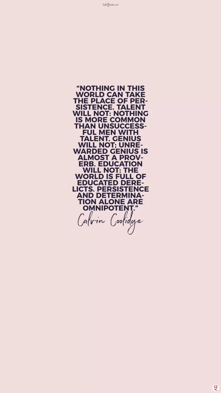 Quotes about persistence