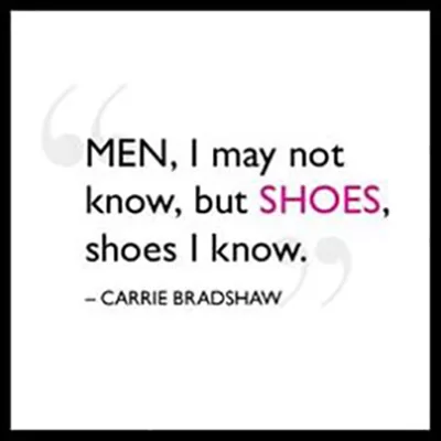 Quote about shoes