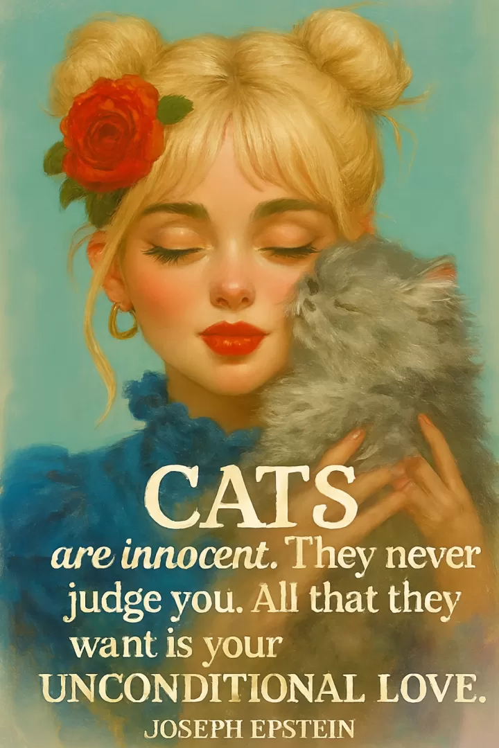 Cats never judge you
