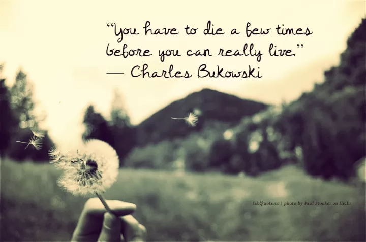 Charles Bukowski "To live"