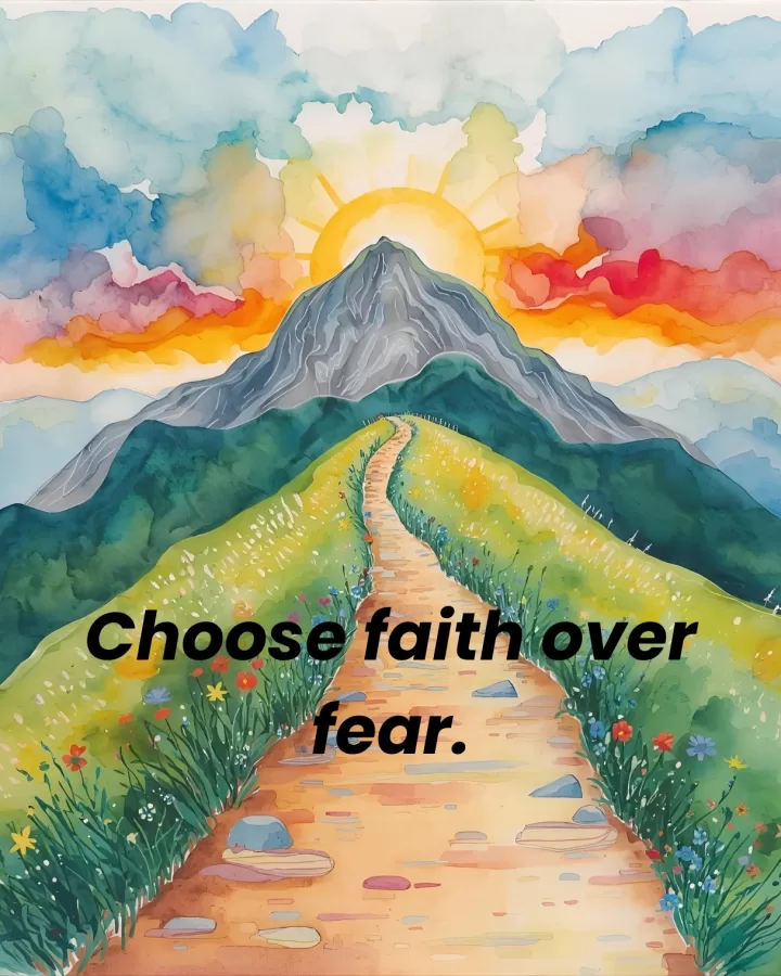 Choose faith over fear