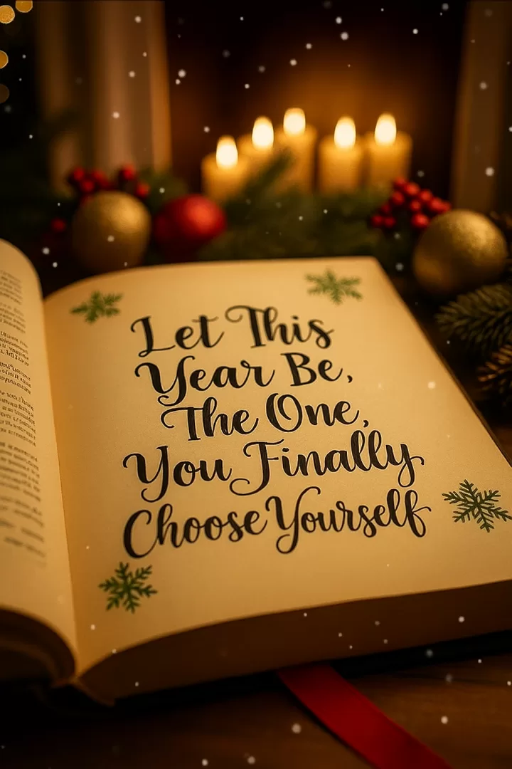 Let this year be the one you finally choose yourself.