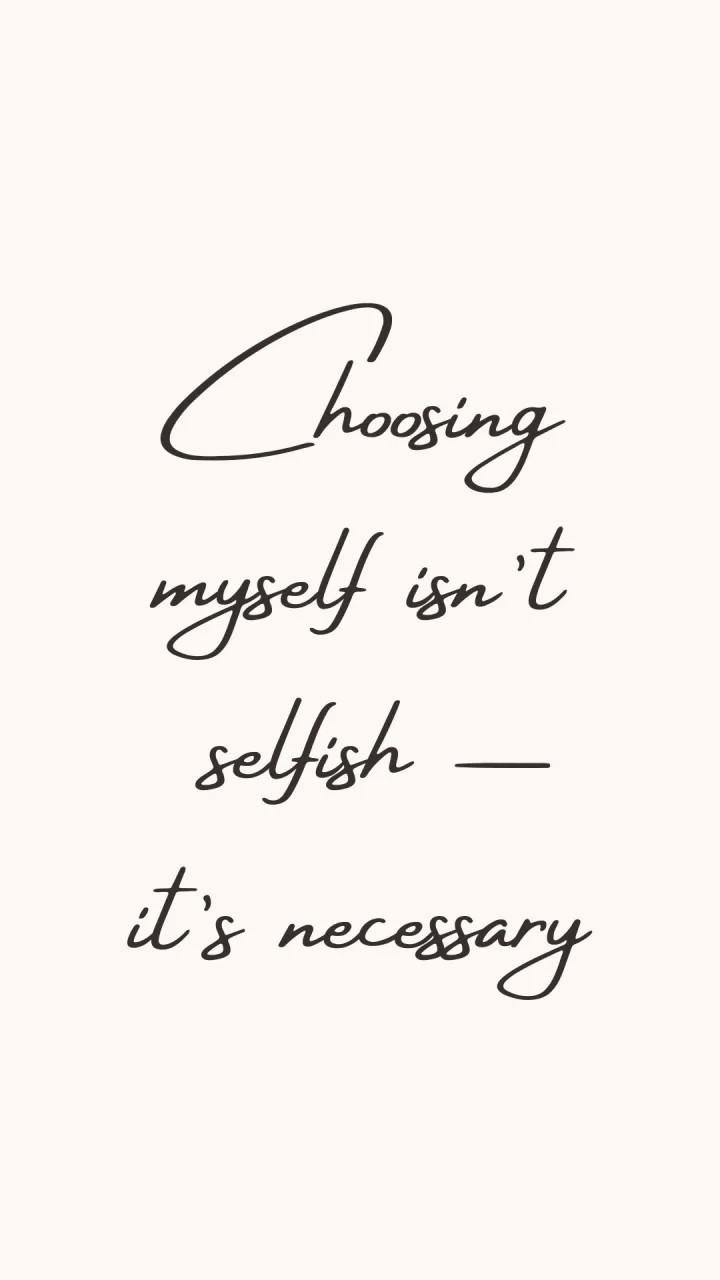 Choosing Myself