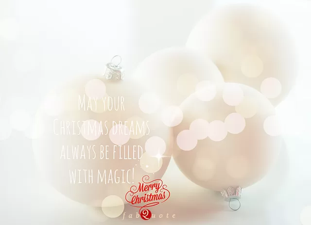 "Christmas Dreams Filled with Magic"