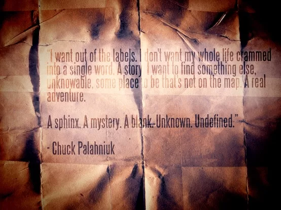 Chuck Palahniuk - "I want out of the labels"