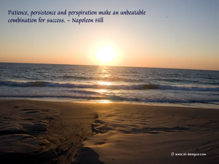 Napoleon Hill - "Combination for success"