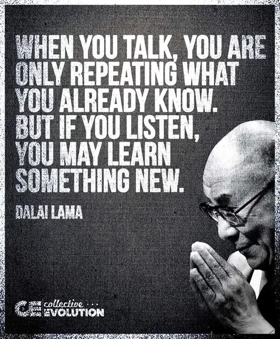 Dalai Lama "Listen"