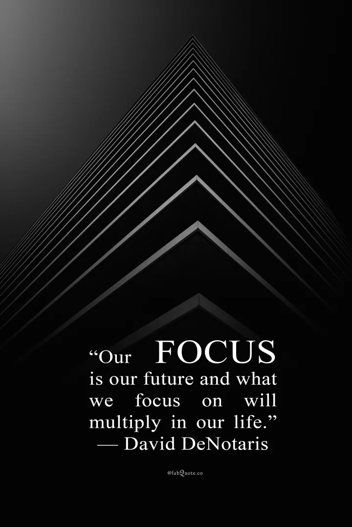 David DeNotaris "Our Focus"