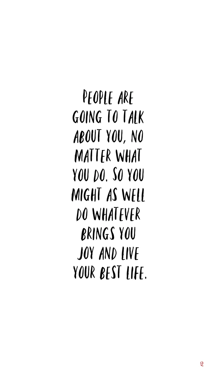 "Live your best life"