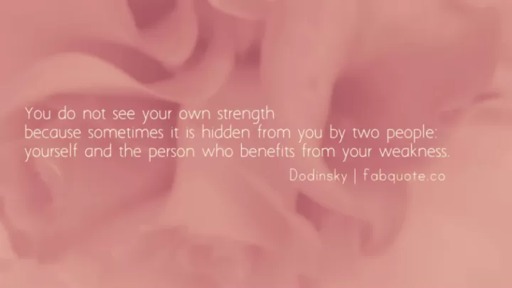 Dodinsky - Your own strength