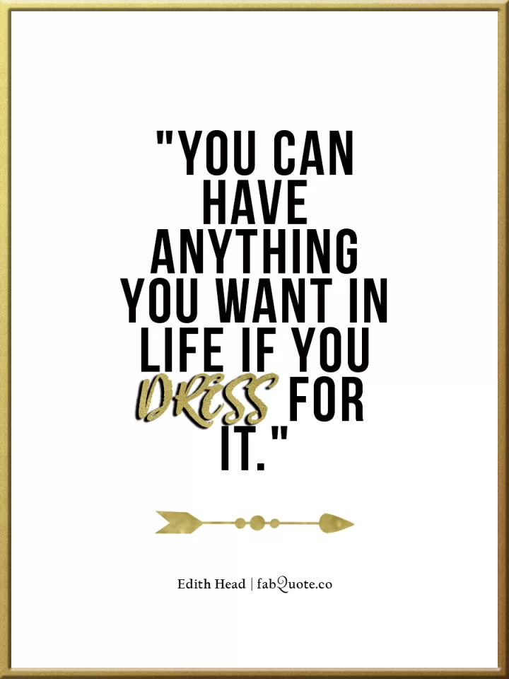 Fashion and Success Quotes