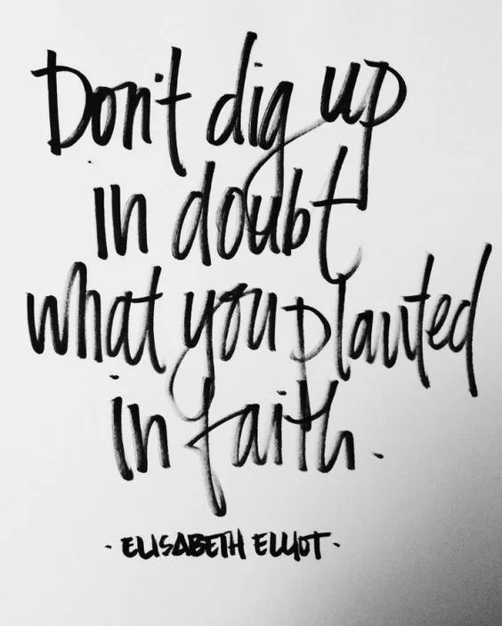 Elisabeth Elliot "Doubt and Faith"