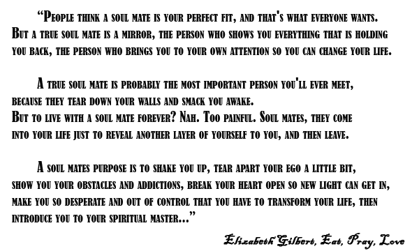 Elizabeth Gilbert - "Soul Mates"