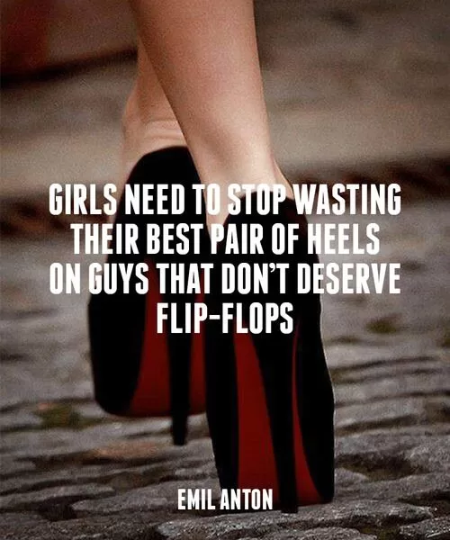 Emil Anton "Girls need to stop wasting their best pair of heels"