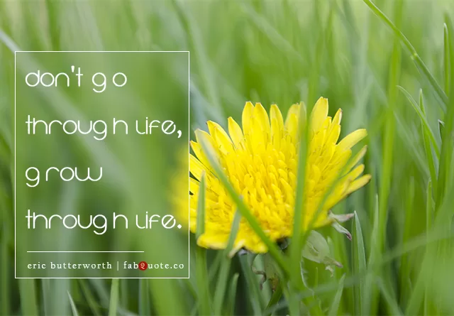 Eric Butterworth - Grow through life