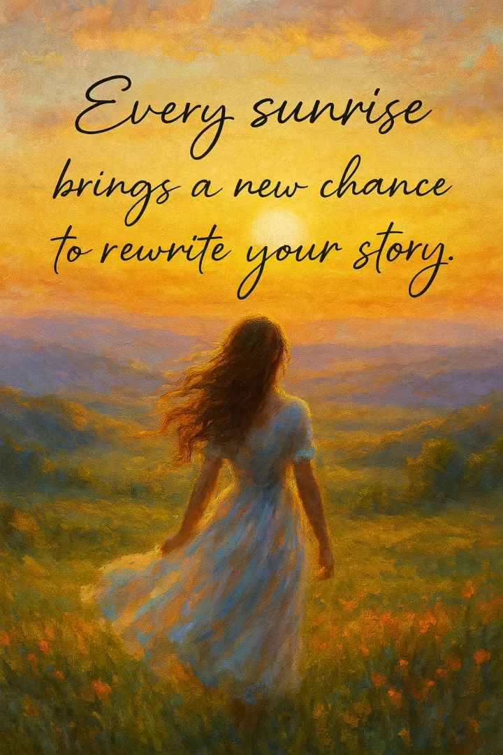 Every sunrise brings