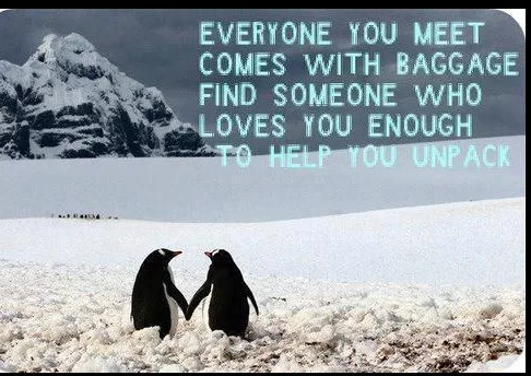 Everyone comes with baggage