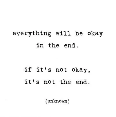 Everything will be okay