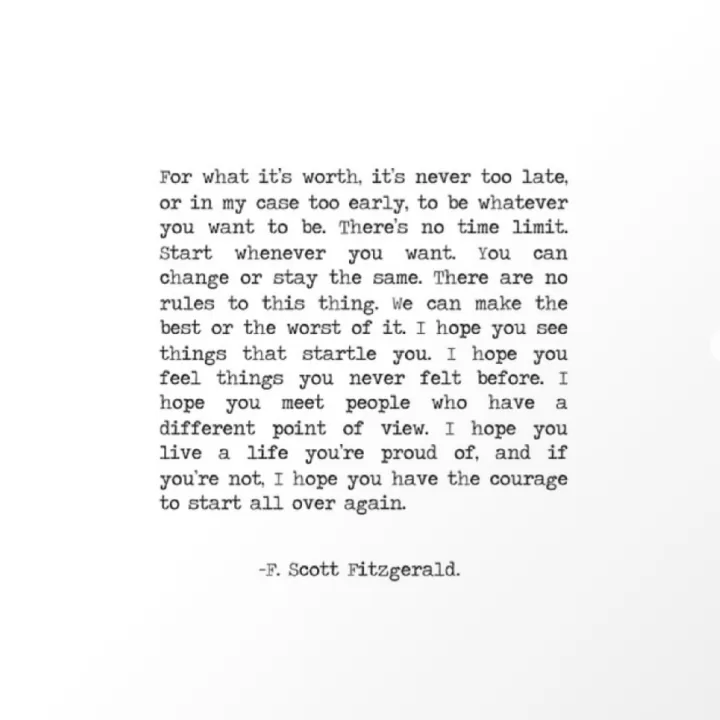 F. Scott Fitzgerald "Life"