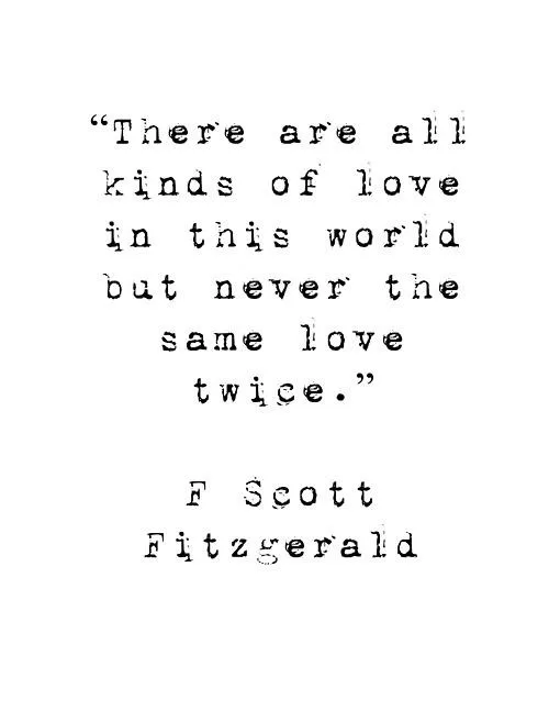 F. Scott Fitzgerald - Never the same love twice