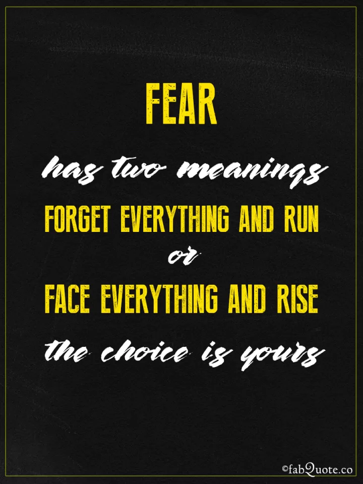 Quotes about fear