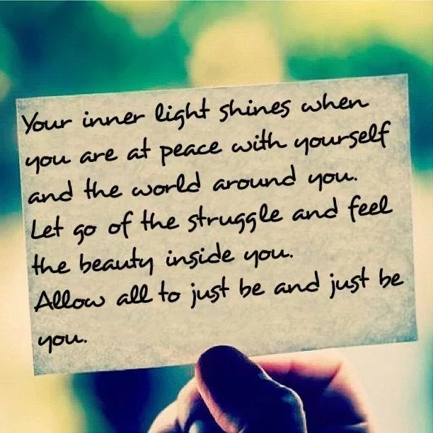 "Feel beauty inside of you"